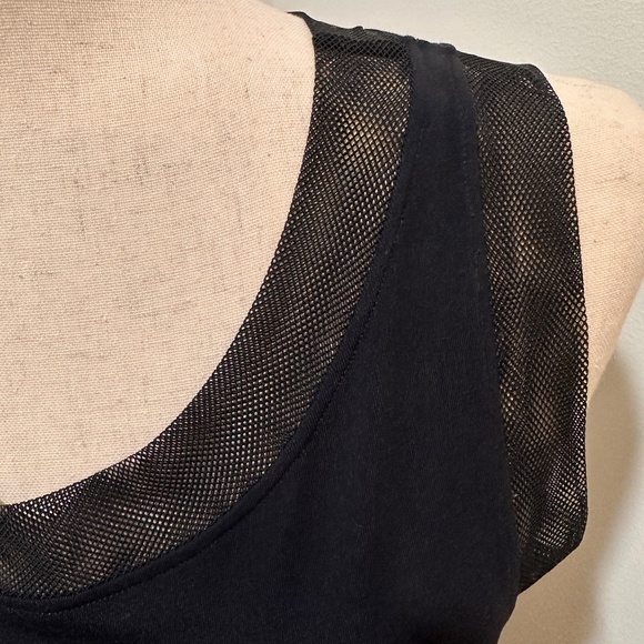 Moschino Jeans Sporty Dress in Black, Size 8 with Mesh Detailing - Picture 3 of 5